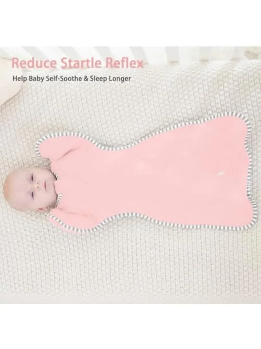 Cozy Newborn Sleep Sack Swaddle 0-3 Months, 2-Pack, 100% Cotton, 2-Way Zipper